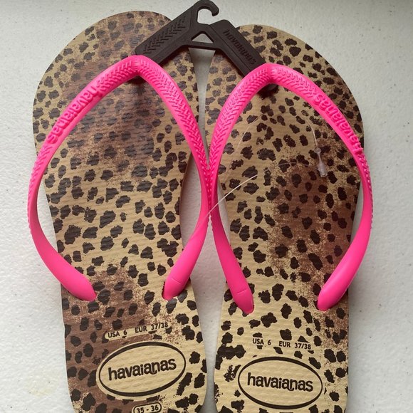 💗HAVAIANAS | Slim Animal Print Pink 🩴 - Picture 4 of 7